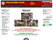 Tablet Screenshot of fireacademystore.com